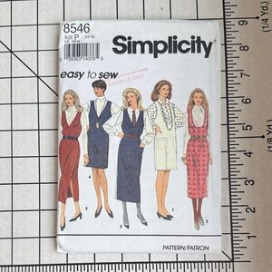 Simplicity 8546 (1993) Women’s Jumper Dress Pattern Size 12–16 – Easy to Sew